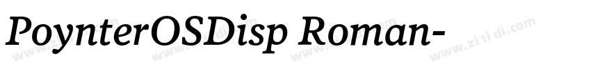 PoynterOSDisp Roman字体转换